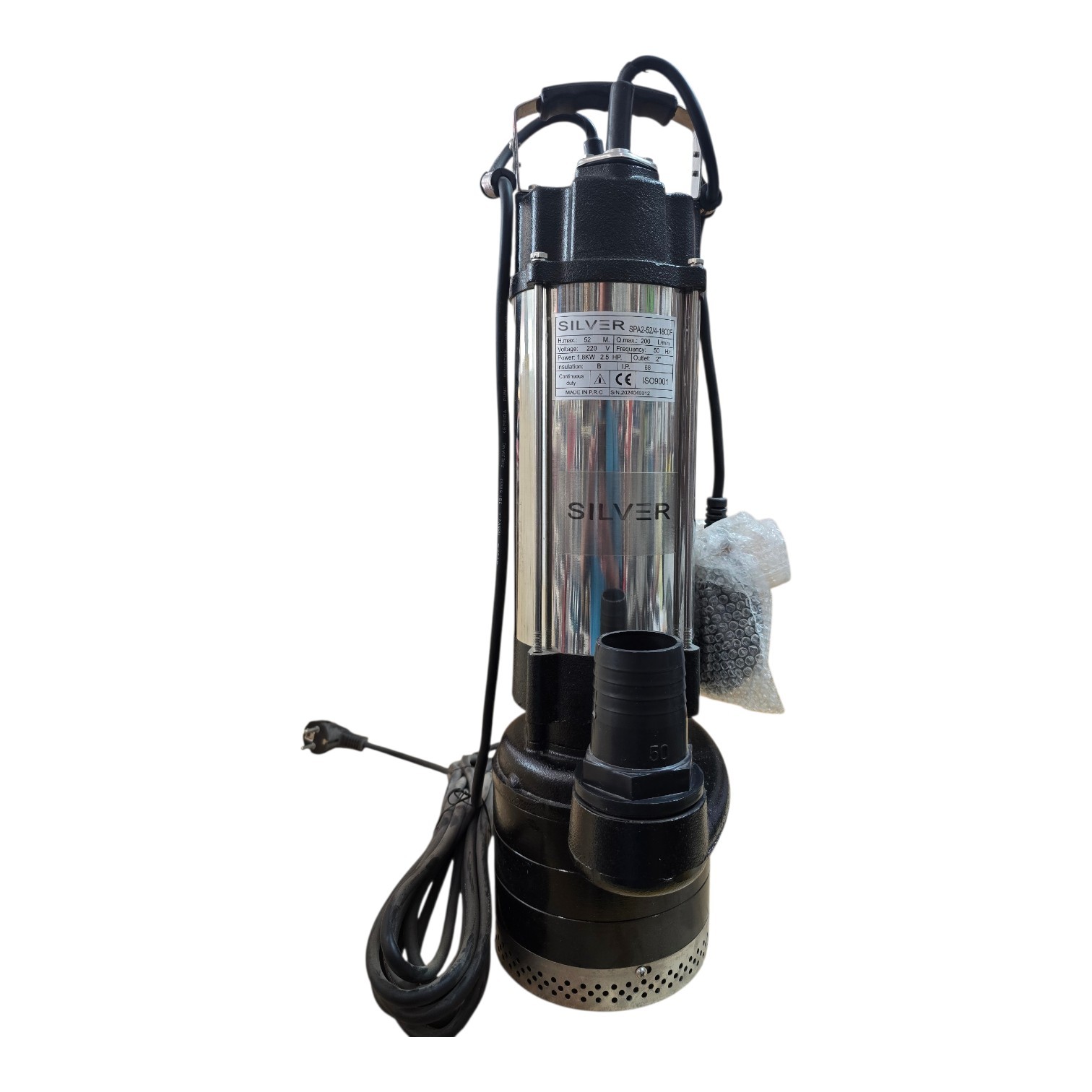 کف کش 2 اینچ 52 متری فلوتر دار سیلور مدل SPA2 52/4-1800F