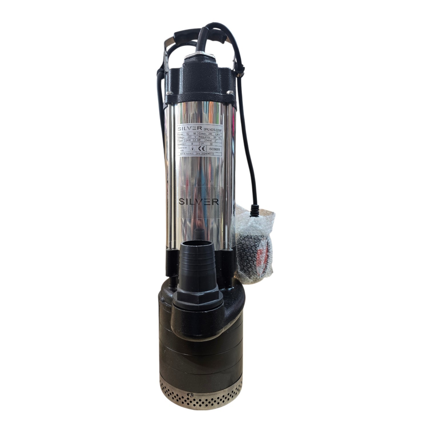 پمپ کف کش 2 اینچ 62 متری فلوتر دار سیلور مدل SPA2 62/5-2200F